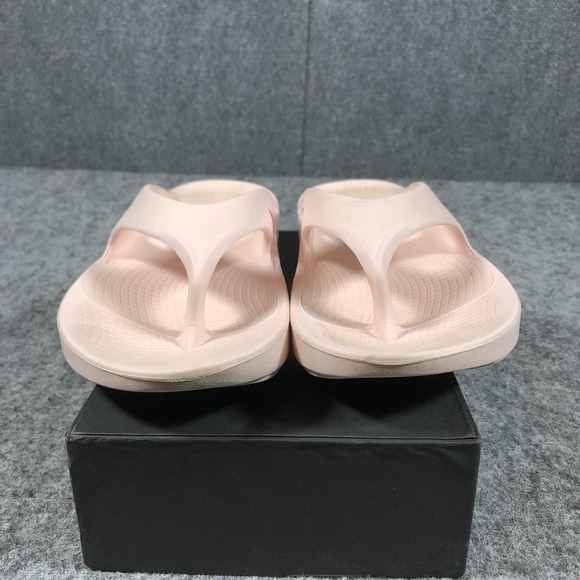 OOFOS Recovery Flip Flops Womens 8 Pink Thong Sandals Comfort - Picture 4 of 16